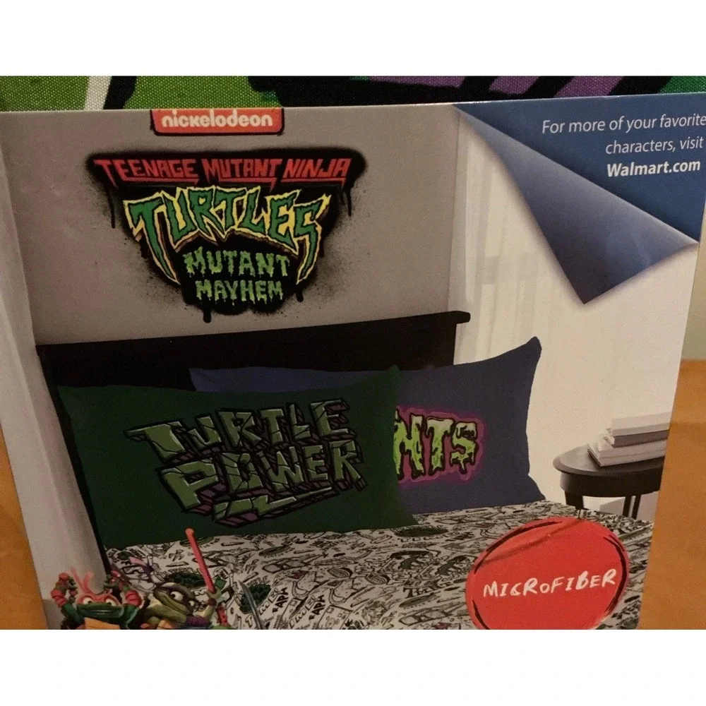 Nickelodeon Teenage‎ Mutant Ninja Turtles Kids 4-Piece Full Sheet Set Microfiber - Picture 3 of 7